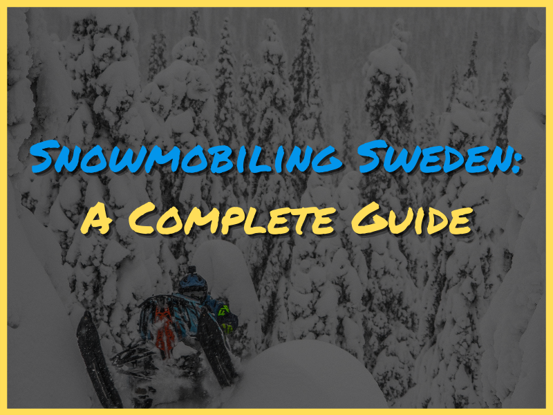 Snowmobiling Sweden